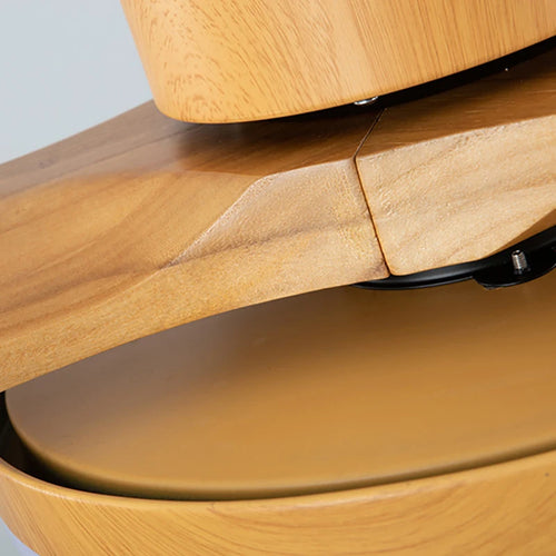 ventilateur de plafond moderne en bois avec lumière led et télécommande