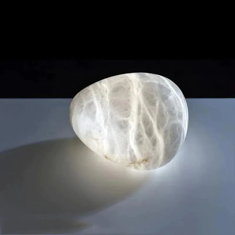 lustre moderne led texture naturelle marbre