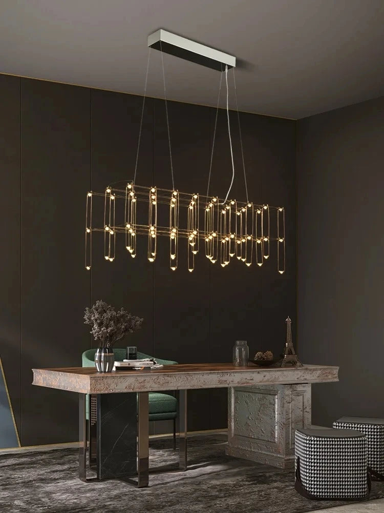 lustre LED postmoderne créatif pour bar et réception - vue 3 sur 8