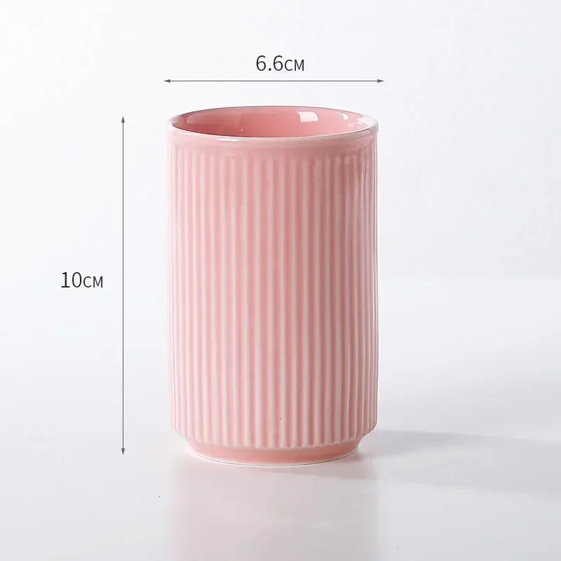 tasse en céramique pour couple porte-brosse à dents et rangement - vue 9 sur 22