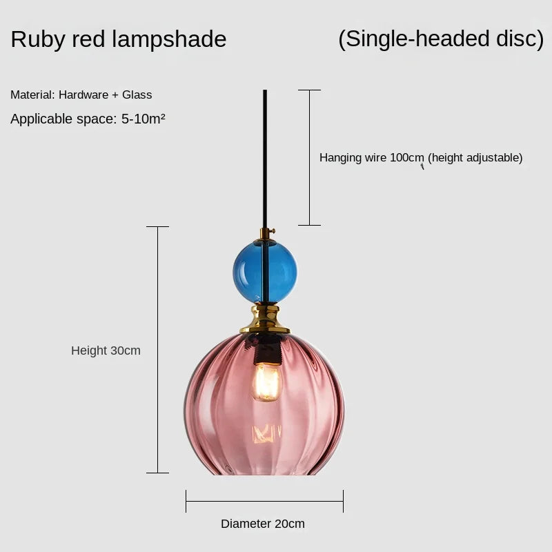 suspension moderne en verre décoratif pour enfants - vue 9 sur 13