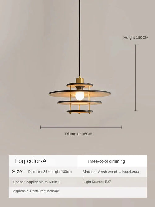 lustre en bois massif de style médiéval pour restaurant rétro - vue 9 sur 10