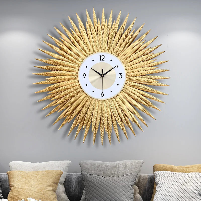 horloge murale moderne design quartz décoration intérieure élégante - vue 6 sur 5