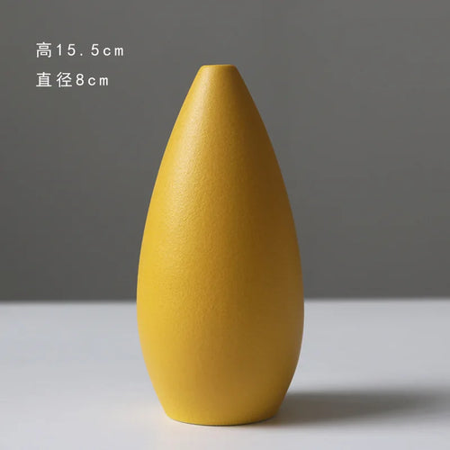 vase en céramique pour fleurs sèches décoration nordique créative - vue 10 sur 10