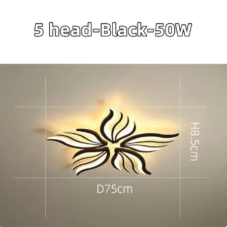 Plafond moderne à LEDs lampe chambre panneau plafonnier RC-dimmable luminaires salon éclairage intérieur salle à manger chambre cuisine - vue 12 sur 18