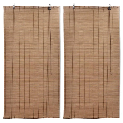 Store enrouleur occultant style naturel pour fenêtre intérieur