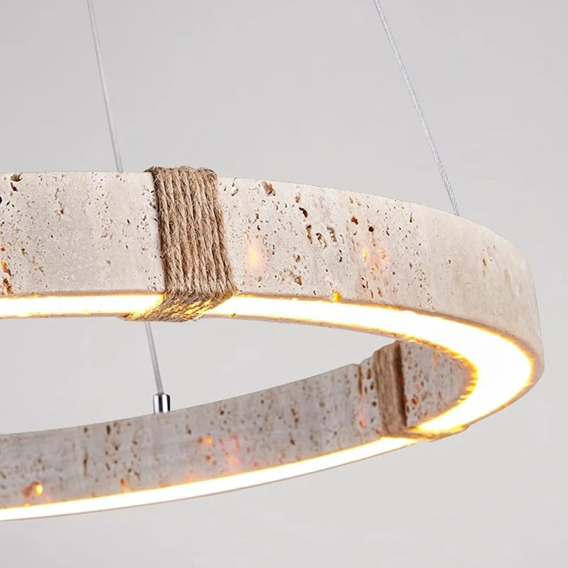 lustre tendance décoration intérieure en pierre moderne - vue 2 sur 10