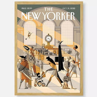 affiche new yorker art mural autocollant étanche décoration esthétique