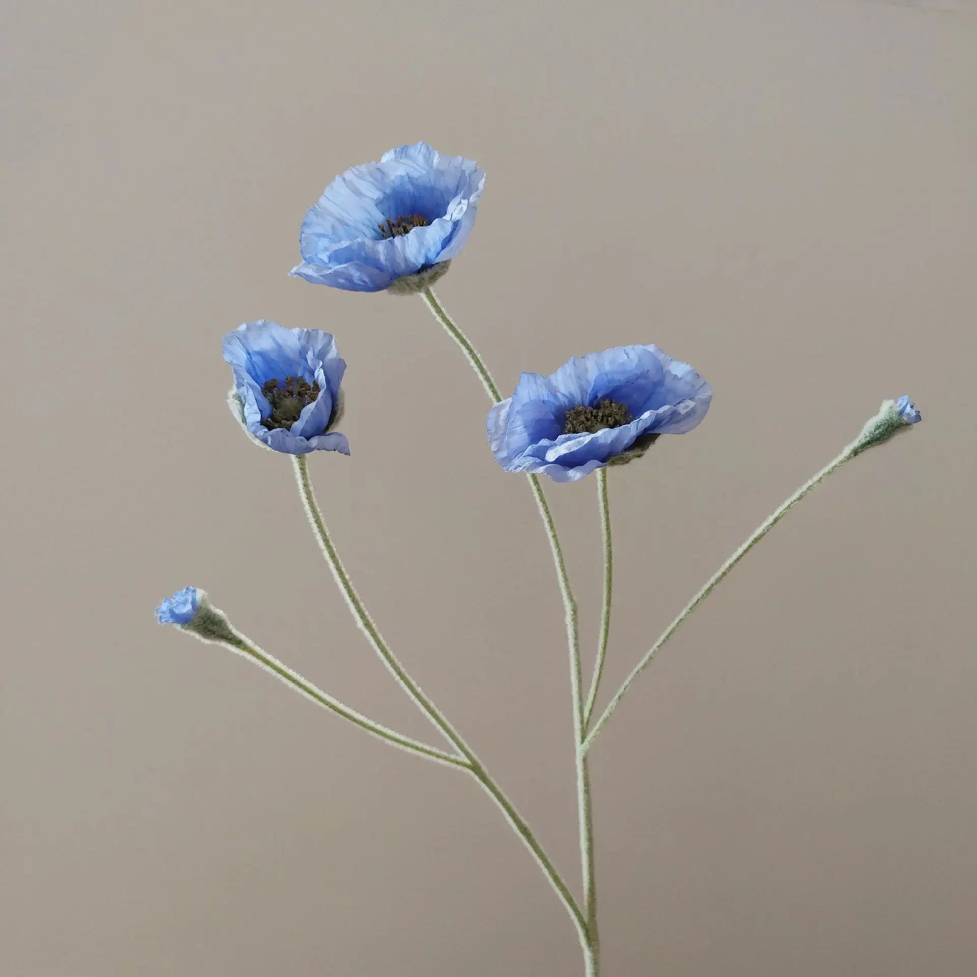 fleurs artificielles de pavot pour décoration mariage jardin et DIY - vue 14 sur 15