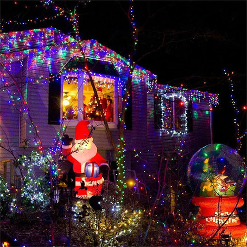 guirlande lumineuse de noël led 8 modes pour fêtes et événements - vue 5 sur 10