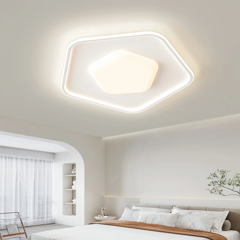 plafonnier moderne minimaliste LED atmosphère
