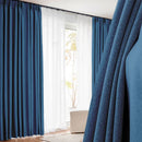 Rideau occultant aspect lin moderne salon chambre