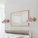 applique murale nordique en bois style mignon et moderne