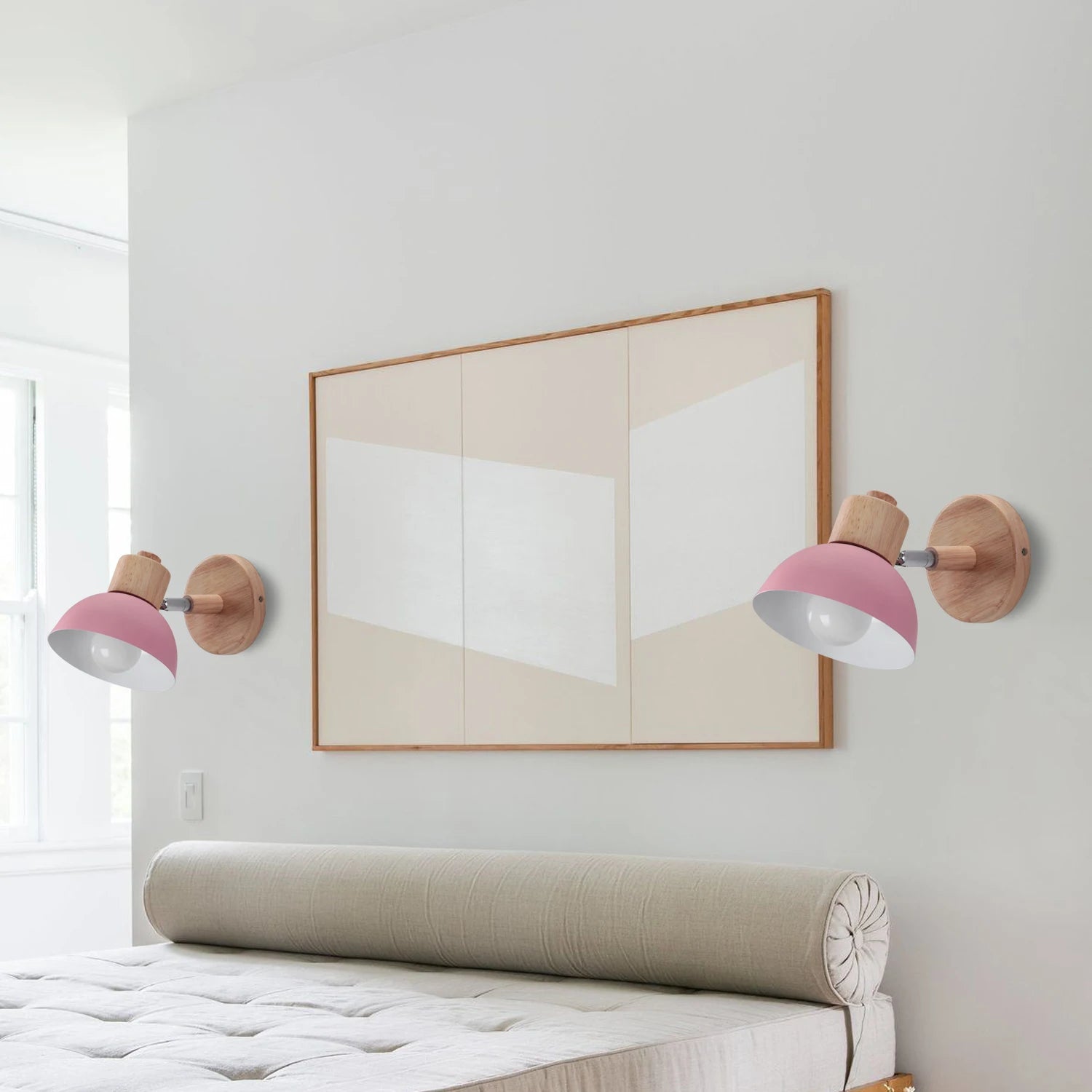 applique murale nordique en bois style mignon et moderne - vue 5 sur 13