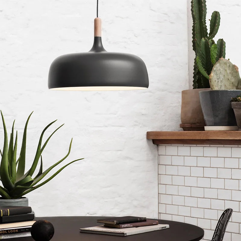 suspension led moderne décoration maison luminaire suspendu macaron - vue 3 sur 12