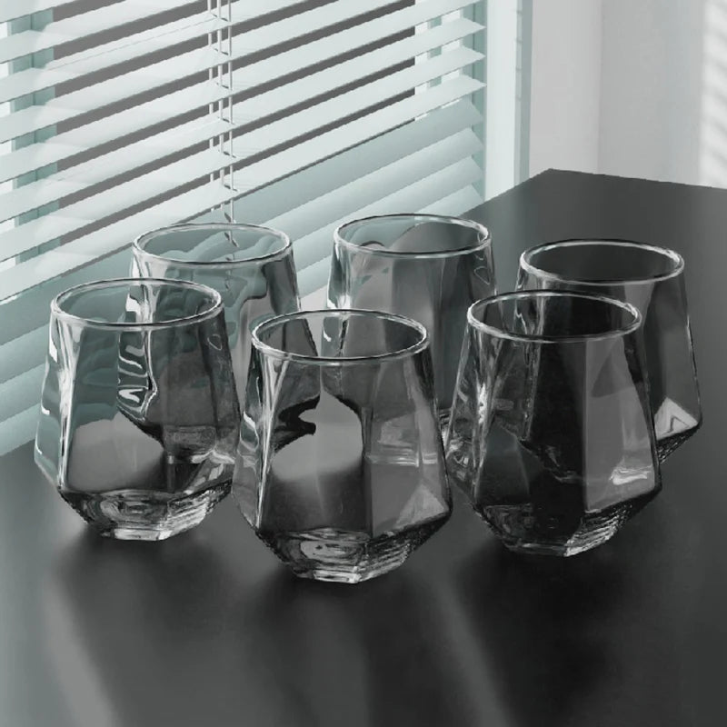 Ensemble 6 verres whisky relief style luxe - vue 6 sur 7