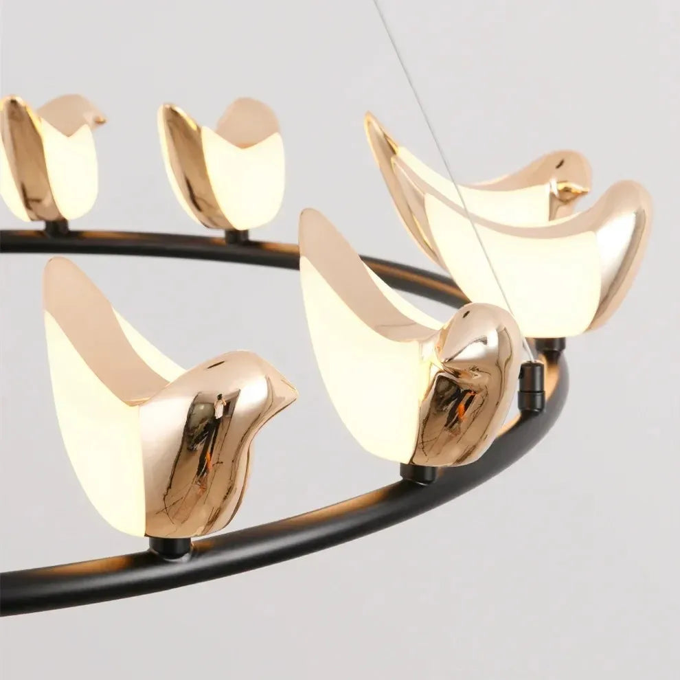 suspension créative en forme d'oiseau pour décoration moderne - vue 5 sur 13