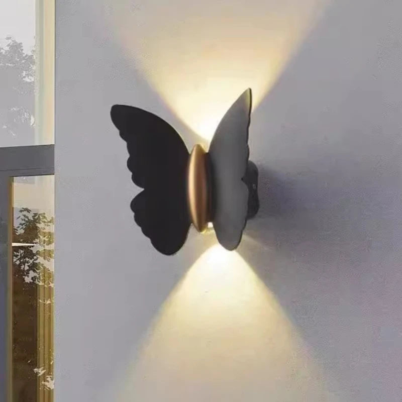Applique murale extérieure étanche décoration led papillon - vue 2 sur 10