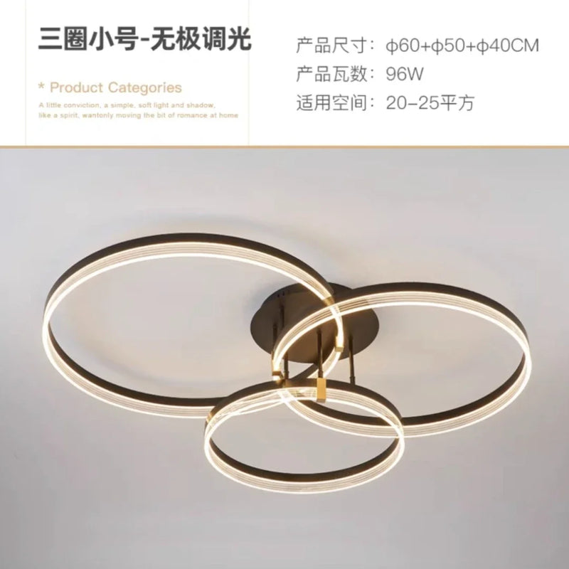 plafonnier led moderne minimaliste avec télécommande ronde