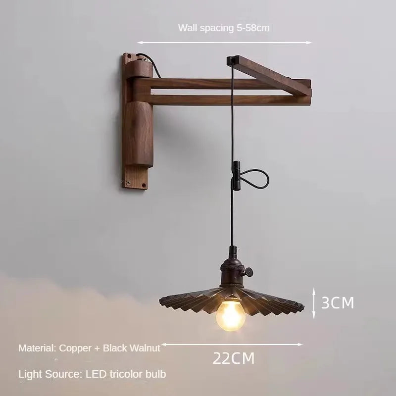 applique murale extensible en cuivre design élégant pour divers espaces - vue 23 sur 23