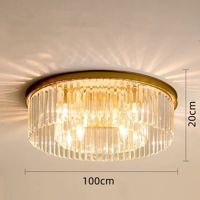 plafonnier en cristal de luxe métal minimaliste pour intérieur - vue 6 sur 14
