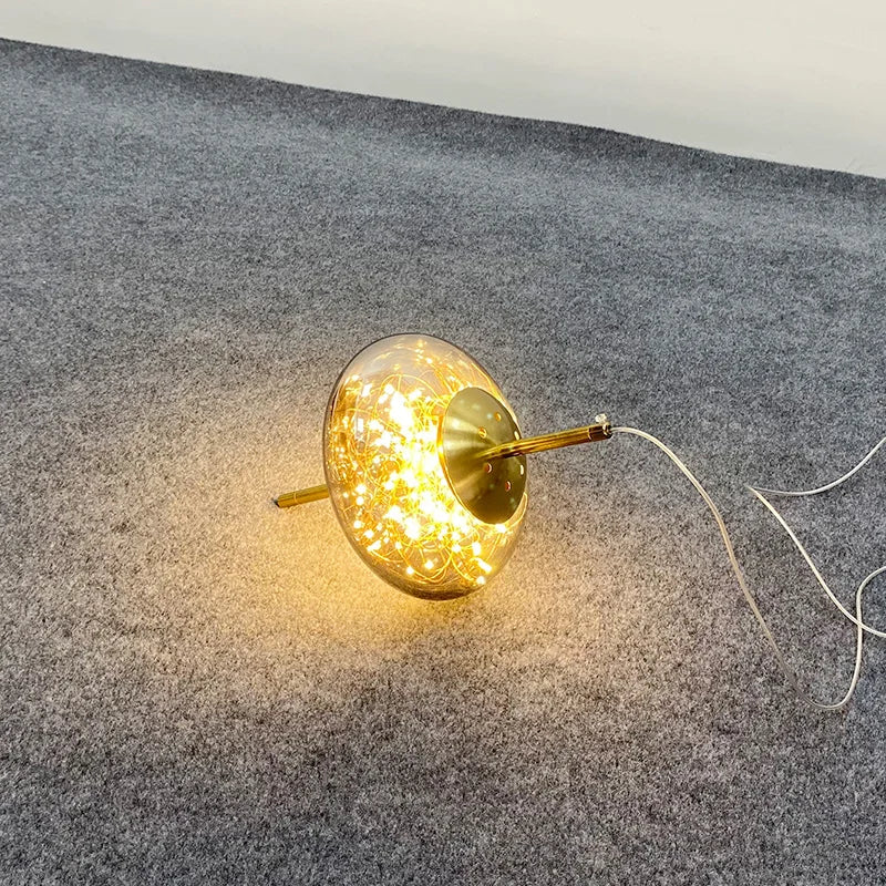 Suspension design LED de luxe en verre