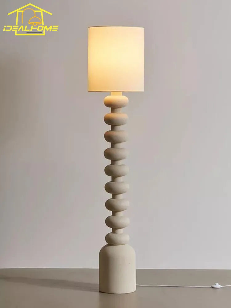 Lampadaire minimaliste wabi-sabi LED E27
