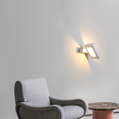 applique murale led rotative intérieur décoration appliques luminaire - vue 4 sur 12