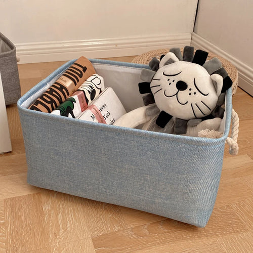 boîte de rangement en lin pour vêtements et jouets divers - vue 13 sur 12
