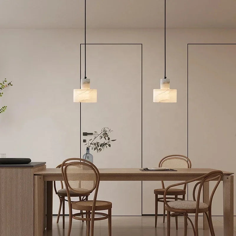suspension moderne en marbre pour un éclairage intérieur élégant - vue 6 sur 7