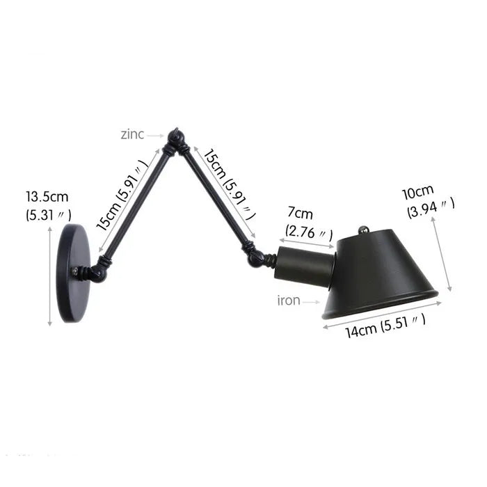 lampe tulipe miroir nuage led pour lecture tv et décoration - vue 11 sur 11