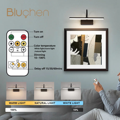 applique murale rechargeable avec bras flexible pour éclairage intérieur - vue 6 sur 7