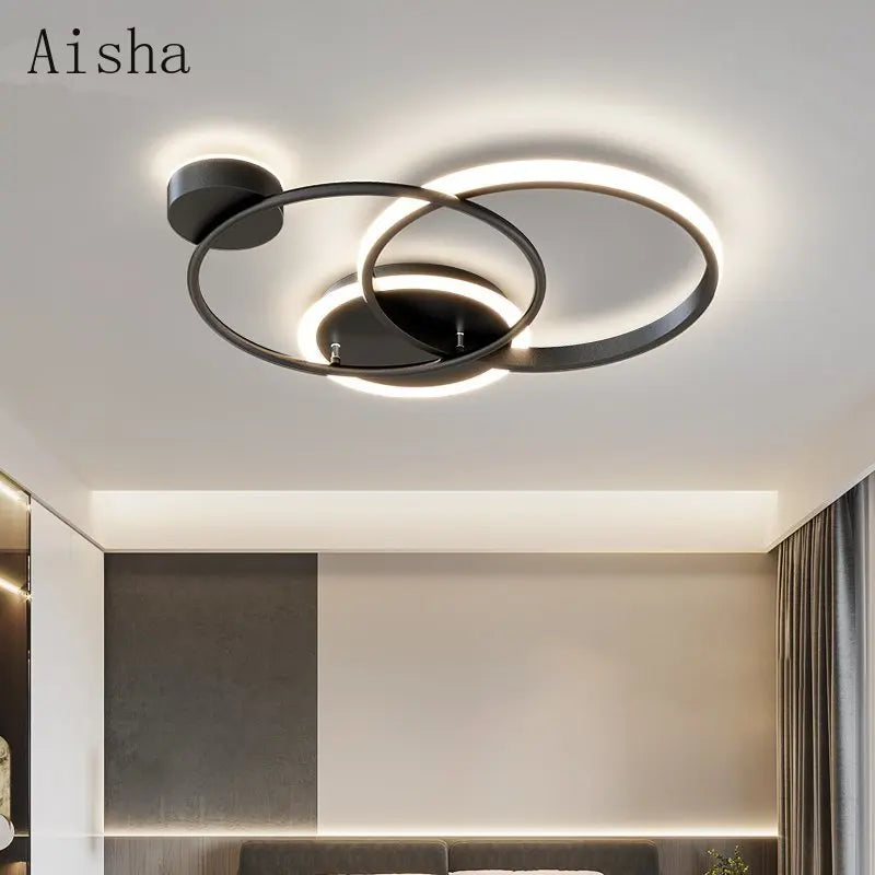plafonnier led nordique design moderne pour éclairage décoratif - vue 2 sur 7