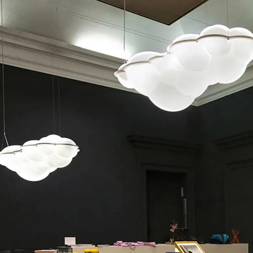 suspension nuvola nordique nuages led décoration design italien