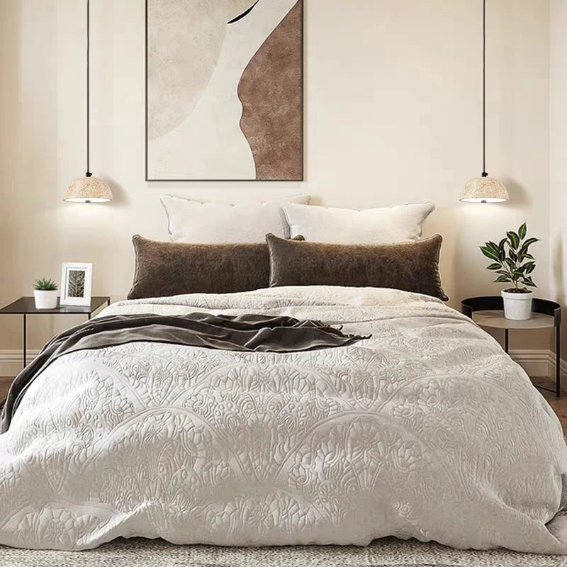 lustre wabi-sabi en pierre rétro nordique pour ambiance zen - vue 4 sur 7