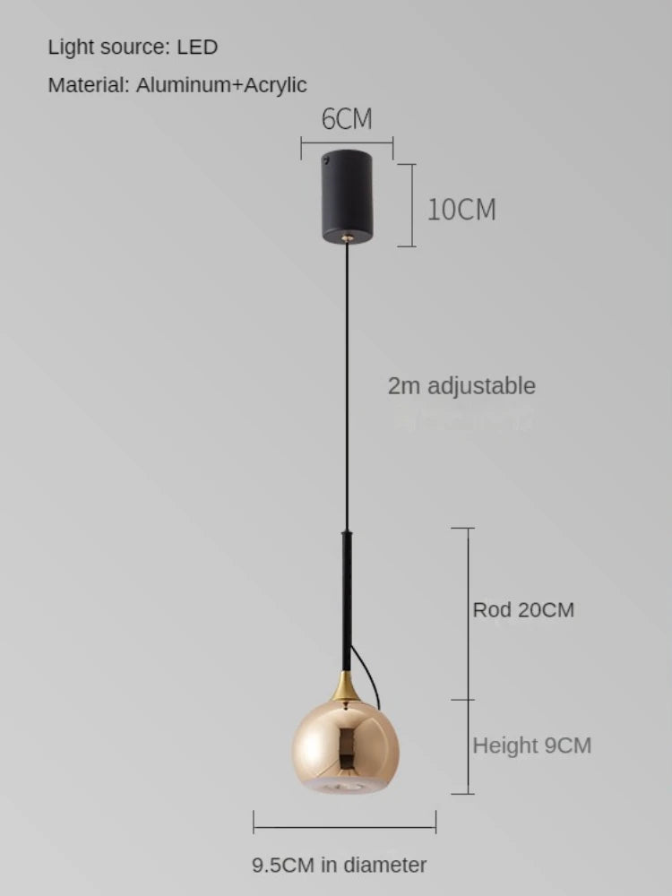 lampe de chevet magnétique moderne et minimaliste réglable