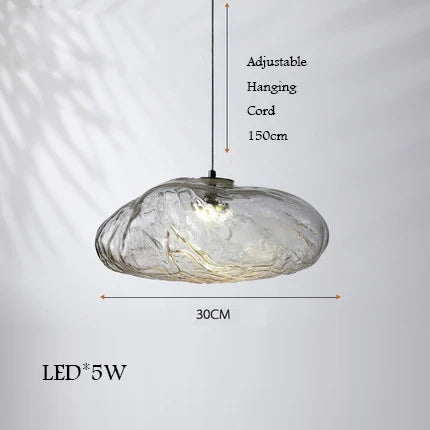 lustre en verre design nuage pour intérieur décoratif lumineux