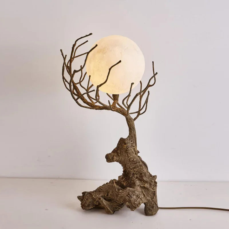 lustre suspendu en forme de branche d'arbre à led décor rétro - vue 5 sur 12