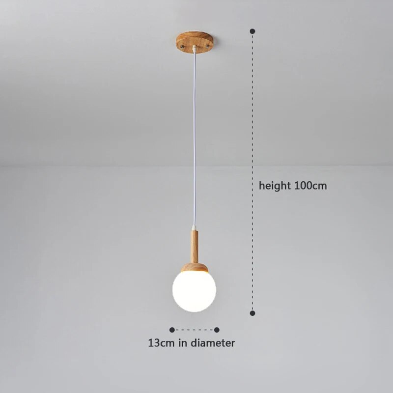suspension créative nordique simple - vue 5 sur 15