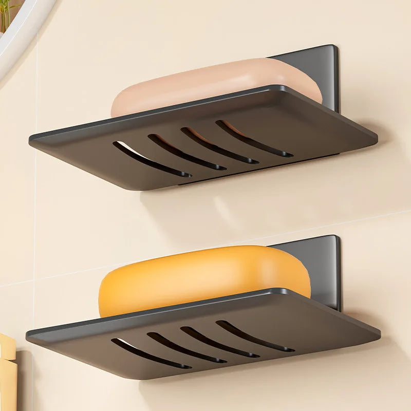 porte-savon mural en aluminium pour rangement de salle de bain et cuisine - vue 5 sur 9