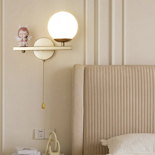 applique murale licorne rose pour chambre d'enfant