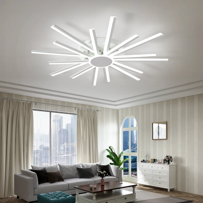 Plafonnier led intelligent moderne à intensité variable avec télécommande