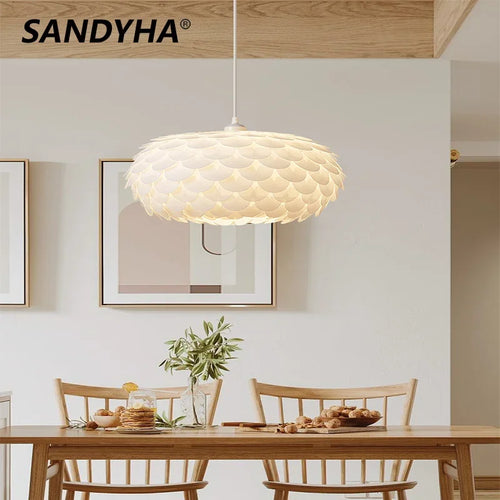 lustre à led en forme de poisson nordique pour décoration intérieure - vue 2 sur 9