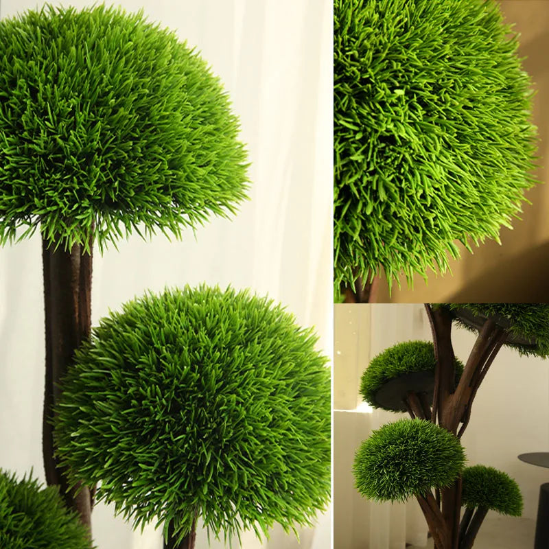 plantes vertes artificielles bonsaï arbre en pot pour décoration intérieure - vue 6 sur 8