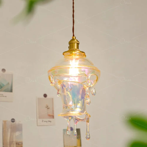 lampe créative gouttelettes de bougie design rétro pour décoration artistique - vue 2 sur 10