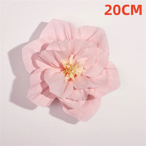 décoration de fête grande fleur en papier rouge pour événements festifs - vue 14 sur 14