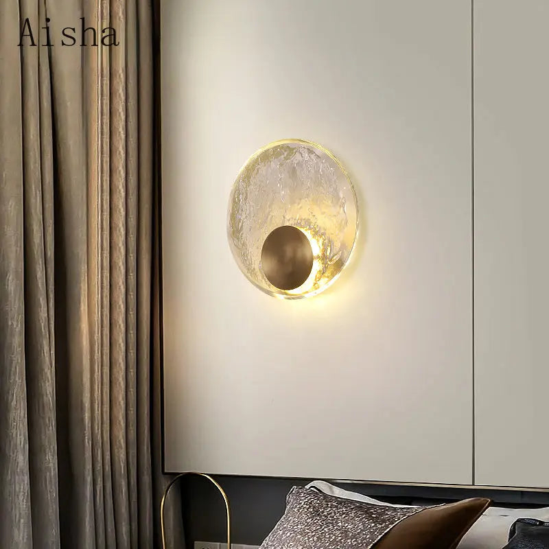 applique murale en cristal de luxe pour éclairage décoratif - vue 4 sur 7