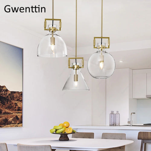 suspension moderne en métal et verre style industriel décor intérieur - vue 3 sur 10