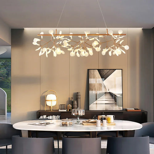 lustre LED créatif en acier inoxydable et acrylique pour décoration intérieure - vue 5 sur 18