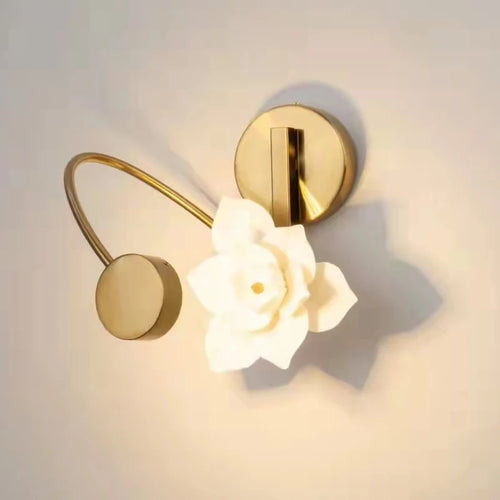 applique murale lotus en céramique pour décoration intérieure élégante - vue 2 sur 10